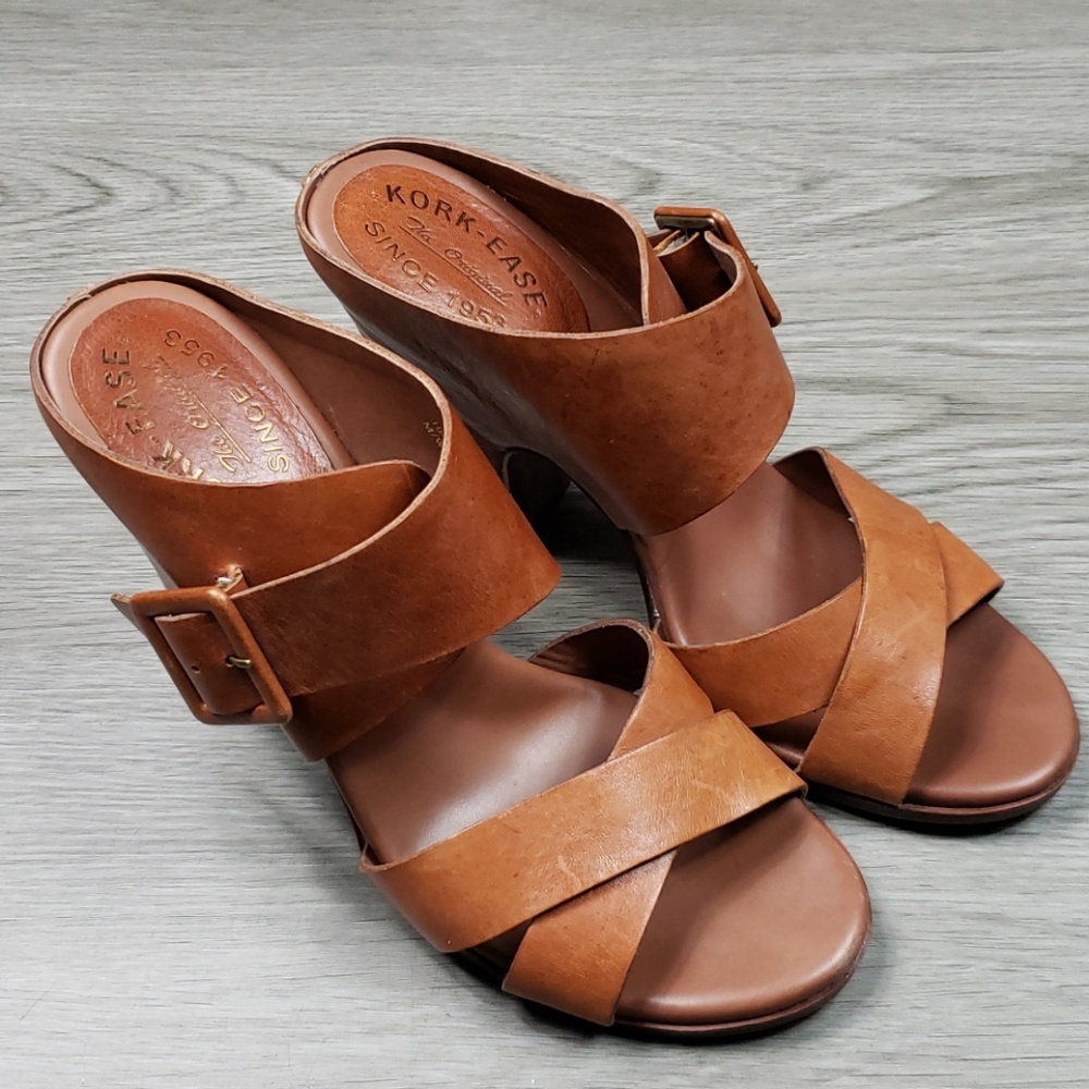 Kork Ease womens brown Heels sz 10
